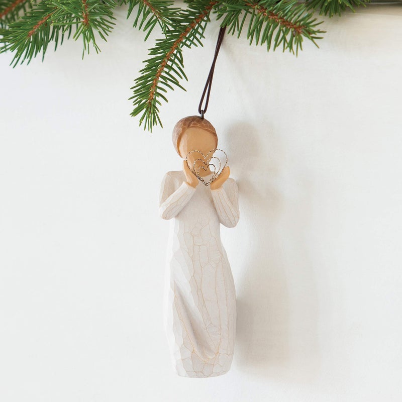 Willow Tree Lots of Love Ornament, Sculpted Hand-Painted Figure - Image 4